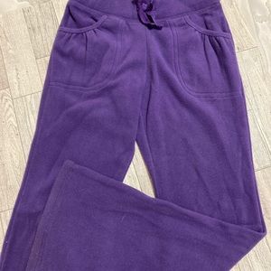 Girls Purple Fleece pants